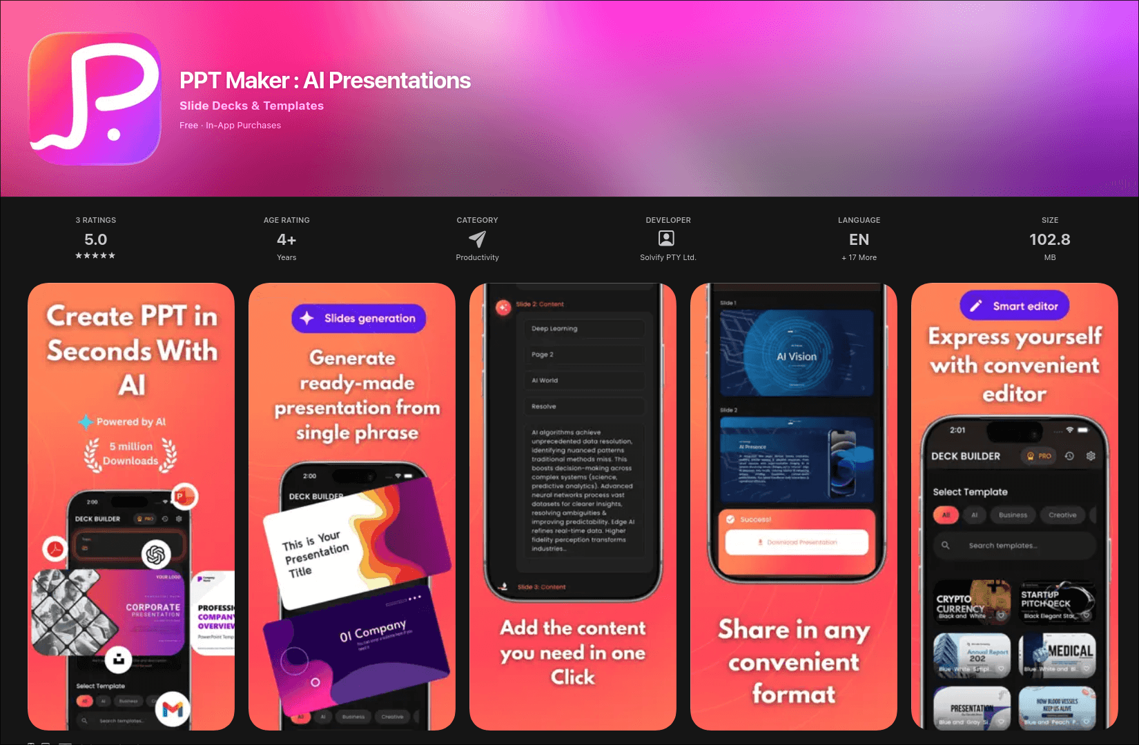 PPT MAKER: AI PRESENTATIONS